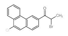 1-Propanone,2-bromo-1-(9-chloro-3-phenanthrenyl)- Structure