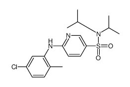 6-(5-chloro-2-methylanilino)-N,N-di(propan-2-yl)pyridine-3-sulfonamide Structure