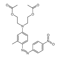 2,2'-[[3-methyl-4-[(4-nitrophenyl)azo]phenyl]imino]bisethyl diacetate Structure