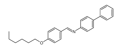 1-(4-hexoxyphenyl)-N-(4-phenylphenyl)methanimine Structure
