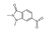 1,2-dimethyl-6-nitroindazol-3-one Structure