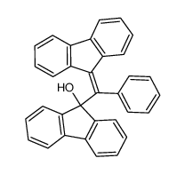 9-(fluoren-9-ylidene-phenyl-methyl)-fluoren-9-ol Structure