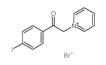 Pyridinium,1-[2-(4-iodophenyl)-2-oxoethyl]-, bromide (1:1)结构式