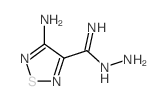 N,4-diamino-1,2,5-thiadiazole-3-carboximidamide结构式