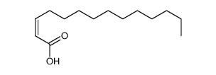 (2E)-2-Tetradecenoic acid Structure