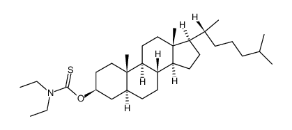 3β-(NN-diethylaminothiocarbonyloxy)-5α-cholestane Structure