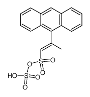 2-(9-anthryl)prop-1-ene-1-pyrosulphonic acid Structure