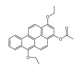 (1,6-diethoxybenzo[a]pyren-3-yl) acetate Structure