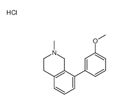 8-(3-methoxyphenyl)-2-methyl-1,2,3,4-tetrahydroisoquinolin-2-ium,chloride结构式