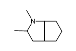 Octahydro-1,2-dimethylcyclopenta[b]pyrrole Structure