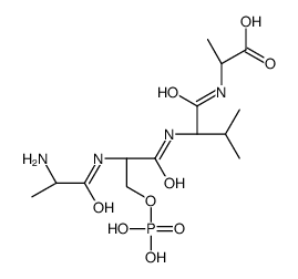 (2S)-2-[[(2S)-2-[[(2S)-2-[[(2S)-2-aminopropanoyl]amino]-3-phosphonooxypropanoyl]amino]-3-methylbutanoyl]amino]propanoic acid Structure