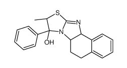9-methyl-8-phenyl-5,6,6a,8,9,11a-hexahydronaphtho[1',2':4,5]imidazo[2,1-b]thiazol-8-ol结构式