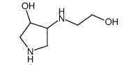 3-Pyrrolidinol, 4-[(2-hydroxyethyl)amino]- (9CI) Structure