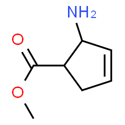 3-Cyclopentene-1-carboxylicacid,2-amino-,methylester(9CI)结构式