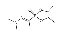 diethyl (1-(2,2-dimethylhydrazono)ethyl)phosphonate Structure