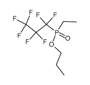 propyl ethyl(heptafluoropropyl)phosphinate结构式