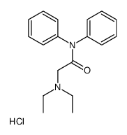 2-(diethylamino)-N,N-diphenylacetamide,hydrochloride Structure