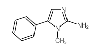 1-METHYL-5-PHENYL-1H-IMIDAZOL-2-YLAMINE结构式