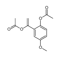 1-(2-acetoxy-5-methoxyphenyl)vinyl acetate结构式