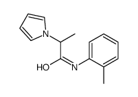 1H-Pyrrole-1-acetamide,alpha-methyl-N-(2-methylphenyl)-(9CI) structure