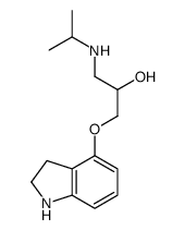 1-(2,3-dihydro-1H-indol-4-yloxy)-3-(propan-2-ylamino)propan-2-ol Structure