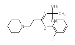 N-(2-chlorophenyl)-3-(1-piperidyl)-N-tert-butyl-propanimidamide Structure