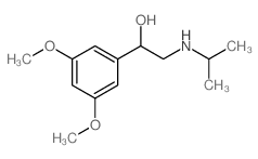 1-(3,5-Dimethoxyphenyl)-2-(isopropylamino)ethanol结构式