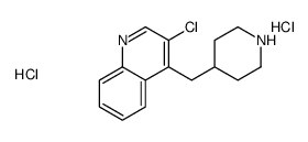 3-chloro-4-(piperidin-4-ylmethyl)quinoline,dihydrochloride Structure