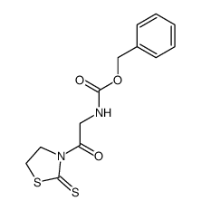 benzyl (2-oxo-2-(2-thioxothiazolidin-3-yl)ethyl)carbamate Structure