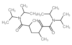 3,5-dimethyl-2-methylidene-N,N,N,N-tetrapropan-2-yl-hexanediamide structure