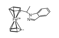 1-(α-ferrocenylethyl)indazole Structure