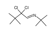 N-(2,2-Dichloro-3,3-dimethyl-1-butylidene)t-butylamine Structure