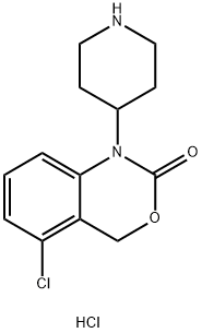 5-Chloro-1-(piperidin-4-yl)-1H-benzo[d][1,3]oxazin-2(4H)-one hydrochloride结构式