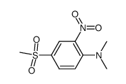 Methyl-[3-nitro-4-dimethylamino-phenyl]-sulfon结构式