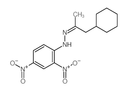N-(1-cyclohexylpropan-2-ylideneamino)-2,4-dinitro-aniline结构式