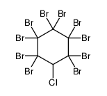 1,1,2,2,3,3,4,4,5,5-decabromo-6-chlorocyclohexane结构式