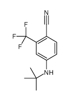 4-(tert-butylamino)-2-(trifluoromethyl)benzonitrile结构式
