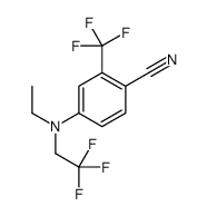 4-[ethyl(2,2,2-trifluoroethyl)amino]-2-(trifluoromethyl)benzonitrile结构式