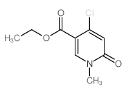 4-氯-1-甲基-6-氧代-1,6-二氢吡啶-3-羧酸乙酯结构式