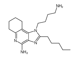 1-(4-aminobutyl)-2-pentyl-6, 7,8,9-tetrahydro-1H-imidazo[4,5-c]quinolin-4-amine Structure