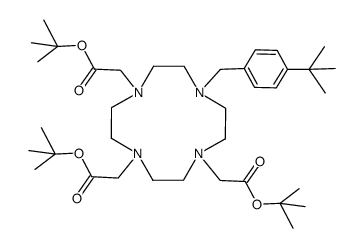 1,4,7-tris(tert-butoxycarbonylmethyl)-10-(4-tert-butylbenzyl)-1,4,7,10-tetraazacyclododecane Structure