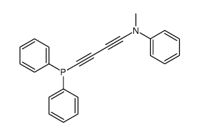 N-(4-diphenylphosphanylbuta-1,3-diynyl)-N-methylaniline结构式