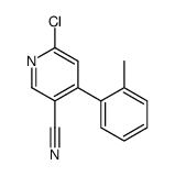 6-Chloro-4-(o-tolyl)nicotinonitrile Structure