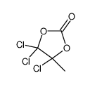 4,4,5-trichloro-5-methyl-1,3-dioxolan-2-one Structure