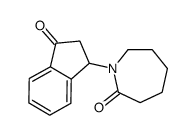 1-(3-oxo-1,2-dihydroinden-1-yl)azepan-2-one结构式