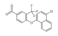 1-chloro-4-[4-nitro-2-(trifluoromethyl)phenoxy]naphthalene结构式