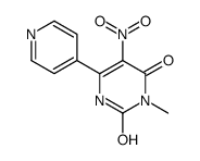 3-methyl-5-nitro-6-pyridin-4-yl-1H-pyrimidine-2,4-dione Structure