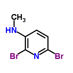 2,6-Dibromo-N-methyl-3-pyridinamine structure