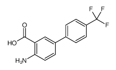 [1,1'-Biphenyl]-3-carboxylic acid, 4-amino-4'-(trifluoromethyl) Structure