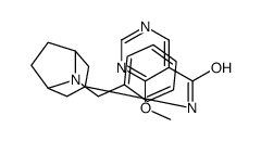 5-Pyrimidinecarboxamide, 4-methoxy-N-(8-(phenylmethyl)-8-azabicyclo(3. 2.1)oct-3-yl)-, exo-结构式